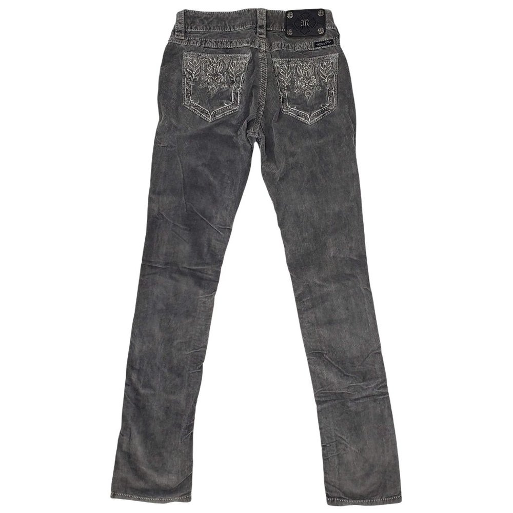 Miss Me Gray Straight Leg Pants